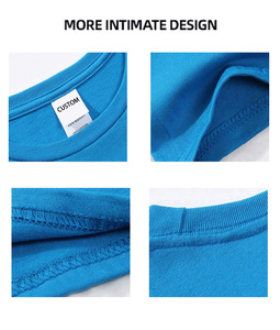 100% Cotton Solid Pattern Breathable T-Shirt Men's Custom Logo 180gsm T shirt Casual Knitted 24 Colors Blank Design Tshirt - Product Image 4