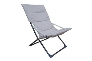 Chaise de patio Chaise de relaxation Chaise longue rembourrée en éponge en acier Chaise longue de loisirs - Product Image 5