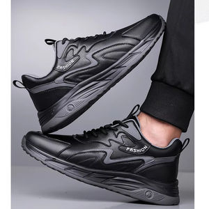 Chaussures de sport en cuir pour hommes, nouveau modèle 2026, style marche, avec design respirant. Chaussures décontractées pour hommes à semelles épaisses et durables. - Product Image 6