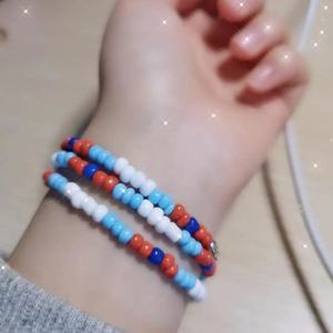 Collier de perles colorées, design géométrique rond, bijoux de mode d'origine Yiwu pour femmes - Product Image 2
