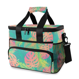 Hawaiian Custom Tropical Soft Cooler Bag Insulated Leakproof Foldable Waterproof Large Capacity Portable Travel Picnic Bag - Product Image 1