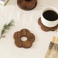 Sous-verres modernes en bois imprimé pour tasses à café, isolants thermiques, supports à thé, tapis et dessous de plat en bois massif léger pour le bureau, vente en gros