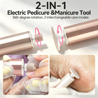 Perceuse à ongles électrique 2 en 1, ensemble portable de manucure et pédicure, outils pour ongles, fournitures pour ongles, équipement pour ongles, pour la maison, le salon, les fournitures de beauté