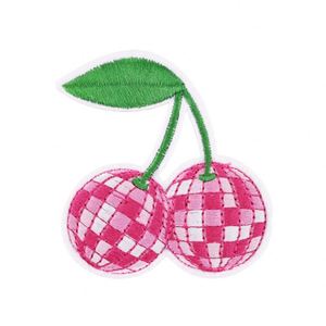 New Iron on Embroidery <b>pink</b> Color Cheetahs Star Xoxo Shoes Dollar Cherry tiger Patch for Kid's Clothes Hat <b>Bag</b> - Product Image 5