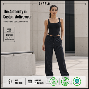 Corset noir Charlo à col carré, avec baleines structurées, extensible et lourd, pour la gym et les soirées, vente en gros, OEM, GCC - Product Image 2