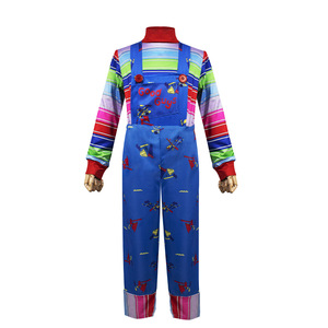 Disfraces de Halloween para niños Adultos <span class=keywords><strong>Chucky</strong></span> Temporada 2 Muñecos fantasmales <span class=keywords><strong>Chucky</strong></span> el <span class=keywords><strong>disfraz</strong></span> de payaso de terror y trajes de fiesta - Product Image 5