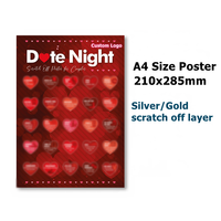 Affiche à gratter personnalisée pour une soirée romantique, cadeau sexy pour la Saint-Valentin, cadeau pour lui, cadeau pour couples, cadeau pour mari et petit ami