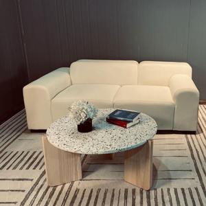 Sofá Modular Minimalista de Forma Cuadrada con Relleno de Espuma, Tapizado en Tela Moderna, Apto para Mascotas, Mueble de Sala de Estar, Estilo Nórdico, Ideal para Apartamentos Pequeños - Product Image 3