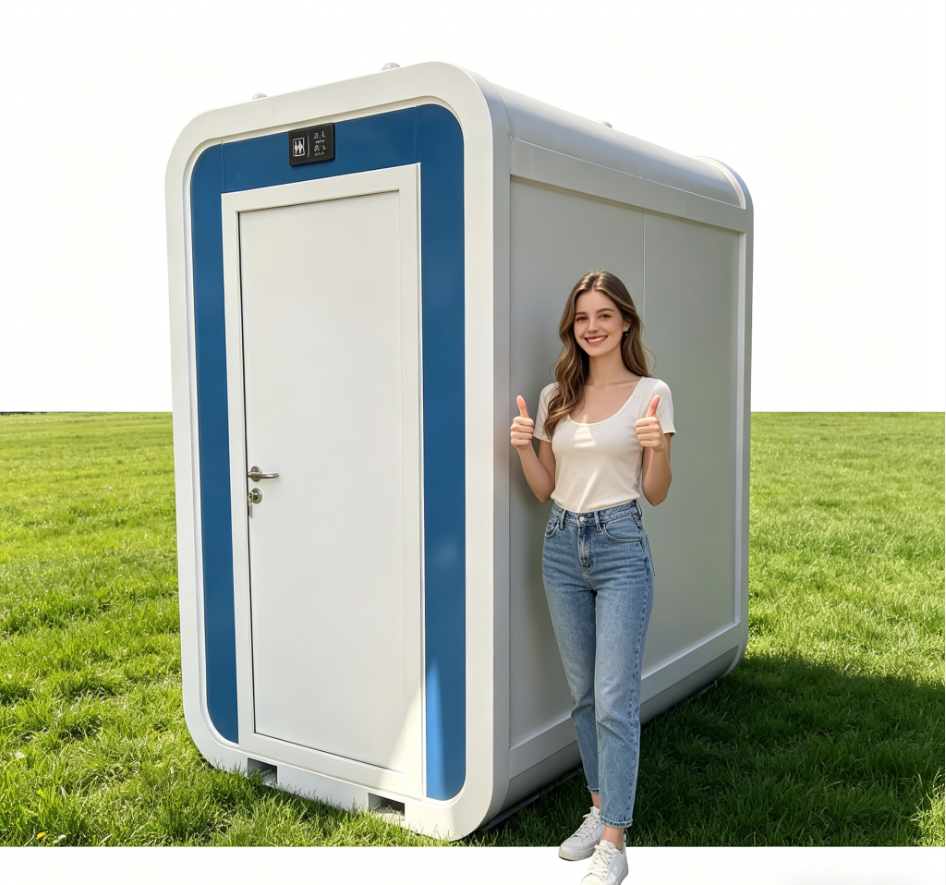 China Luxury Restroom Self Container Wc Toilets Prefab Outdoor Portable Smart Modular Public Container Toilet - Image 2