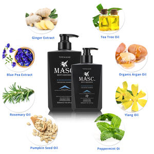 Shampooing et revitalisant pour cheveux nourrissants à l'huile d'argan biologique à la menthe poivrée en gros, marque privée, shampooing pour la croissance des cheveux au gingembre pour hommes - Product Image 5