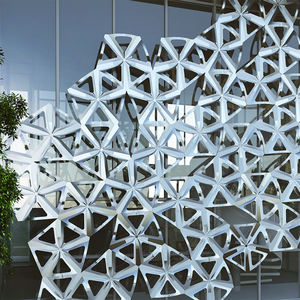 Façades modernes en aluminium découpé au laser à <span class=keywords><strong>double</strong></span> <span class=keywords><strong>peau</strong></span>, extérieurs, murs rideaux en verre et en acier, systèmes de panneaux de clôture décoratifs pour jardin - Product Image 5