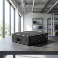 Mini PC N100 sans ventilateur, 8 ports USB, LAN, MSATA, disque dur 2,5 pouces, RAM DDR4, Windows 11, Linux, robuste, quadricœur, compatible AU, CN, EU, JP