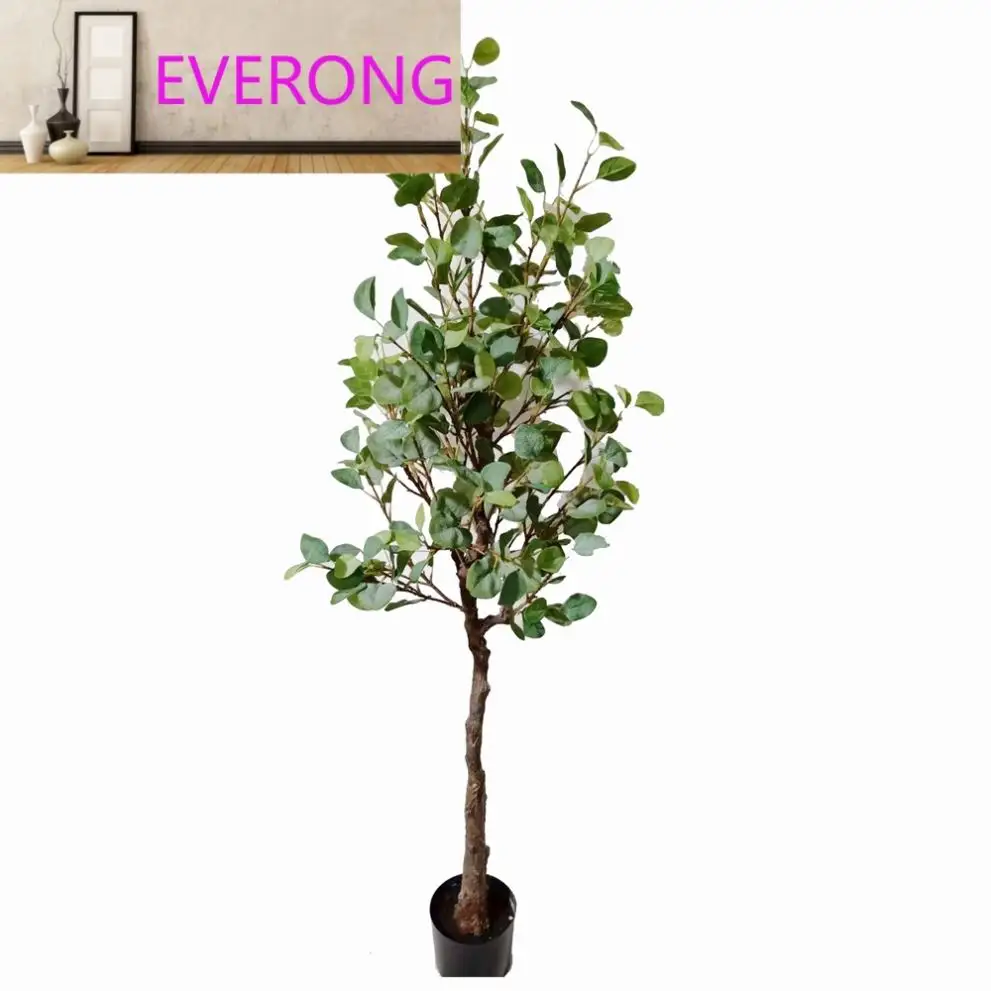 Hochwertiger natürlicher Holzstamm lebensechte Früchte künstlicher Olivenbaum für Haus- und Bürodekoration