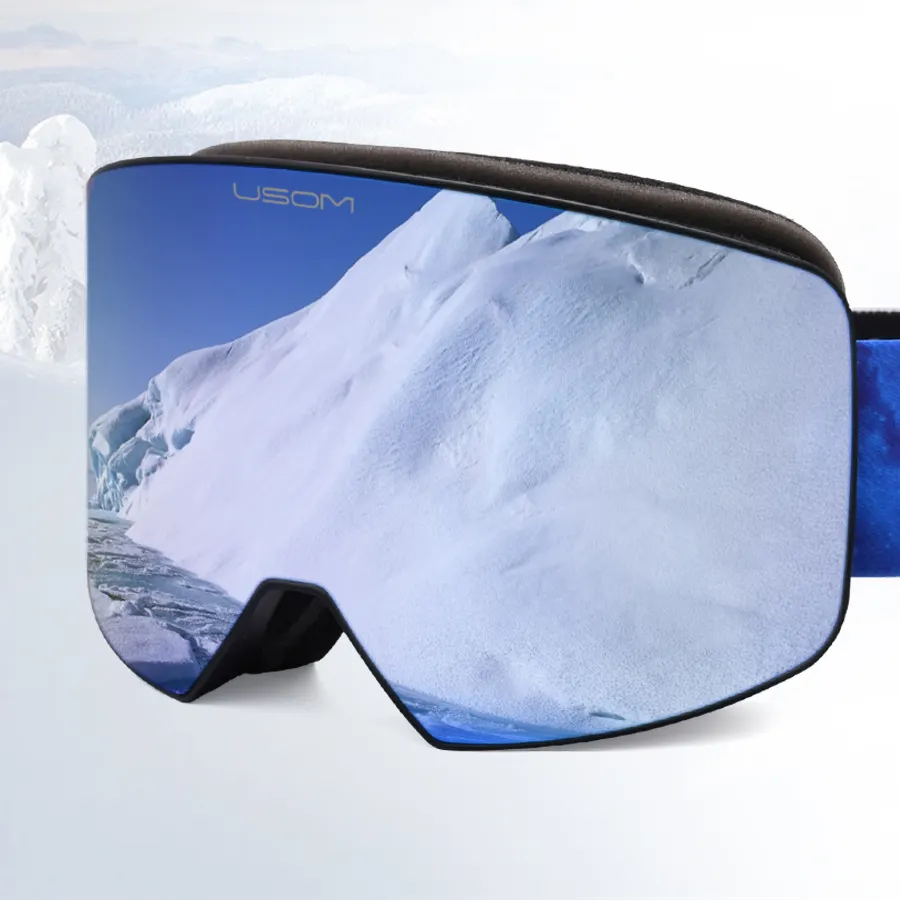 Best Quality Ski Eye Protection Googles anti Fog Mirrored Lens Snowboard Snow Glasses