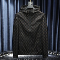 Collection Printemps-Automne 2025 – Nouvelle Veste à Capuche Homme Grande Taille Style Coréen Décontracté Imprimé avec Fermeture Éclair Frontale – Collection Européenne