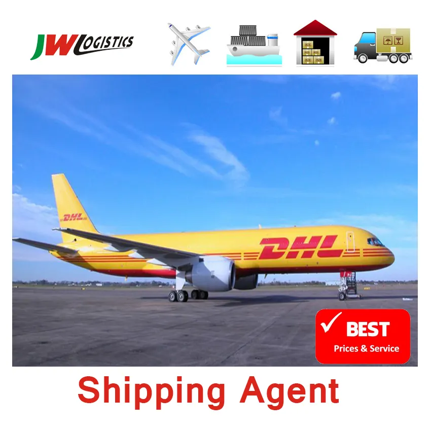 คอนเทนเนอร์จํานวนมากจีนค่าธรรมเนียมการจัดส่งต่ํา DHL โลจิสติกส์ทั่วโลกไปยังสหรัฐอเมริกา / อังกฤษ