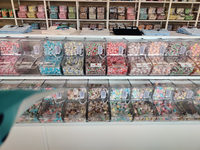 Pot de stockage d'aliments en PET de qualité alimentaire, récipient de présentation d'aliments en vrac en plastique de 4mm d'épaisseur pour bonbons, noix et sucrés