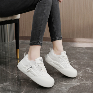 LYKU 2026 Nouvelle Collection Automne-Été – Chaussures Femme Respirantes en PU à Lacets, Antidérapantes, Plateforme Rehaussante, Style Décontracté et Sportif pour Étudiantes - Product Image 1