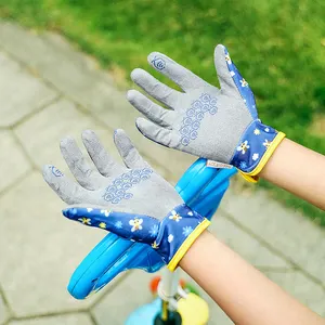 GOLOVEJOY XG73尼龙针织泡沫乳胶涂层儿童园艺工具手套儿童游戏泥手套
