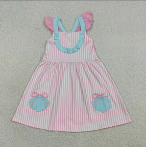 Nuevo Vestido de Verano para Bebés y Niñas, Transpirable, con Bordado de Gansos, Lazos, Volantes y Diseño Floral, Hasta la Rodilla - Product Image 2
