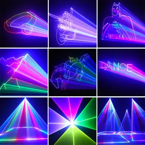 Nhôm DJ Laser Đảng đèn sáng RGB đầy đủ màu sắc điều khiển từ xa hiệu ứng chùm scanlight