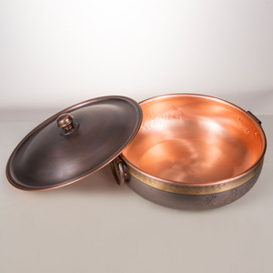 Marmite en <span class=keywords><strong>cuivre</strong></span> pur pour cuisinière à induction, style traditionnel chinois, pour plat de mouton de Pékin à l'<span class=keywords><strong>ancienne</strong></span> (Canard Mandarin) - Product Image 6