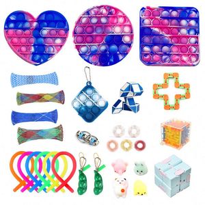 New Push Pop Bubble Fidget Toys Set Sensory Stress Relief Advent <b>Calendar</b> with Plastic & Rubber Materials for Ages 5-14+ - Product Image 6