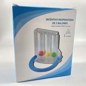 Entraîneur de respiration profonde portable, exerceur respiratoire, 3 boules, spiromètres incitatifs - Product Image 3