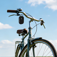 Mini haut-parleurs de voiture sans fil étanches IPX67, haut-parleur actif portable avec écran d'affichage alimenté par batterie 5.4 1200mAh