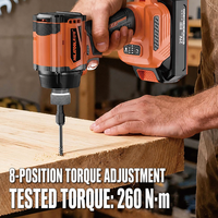 Perceuse/visseuse sans fil 21V à moteur brushless, couple élevé 230N, éclairage 360° sans ombre pour bricolage et rénovation domestique