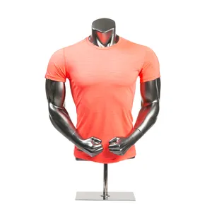 Fitness Clothes Display Used Male Mannequin Torso With Arms