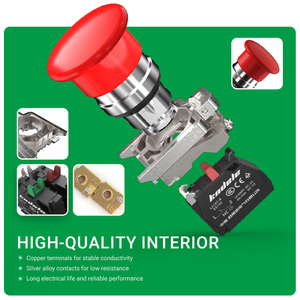 Interruptor de Botón Personalizado con Cabeza de Hongo XB4-BC35/BC45, Interruptor de Botón Metálico Pequeño - Product Image 3