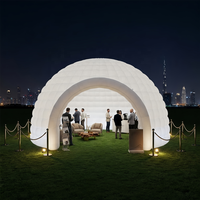 Tente gonflable LED personnalisée en forme de dôme, installation facile, abri gonflable pour événements et fêtes de jardin