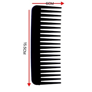 Peigne de coiffure noir pour la maison, peigne massant à coussin d'air, pour cheveux bouclés et raides, en plastique - Product Image 6