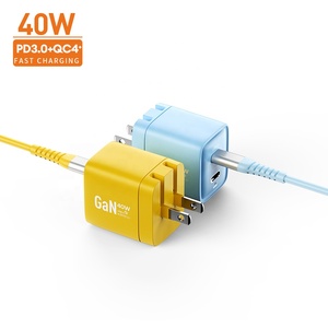 Chargeur de téléphone portable à charge rapide Vina, adaptateur de voyage universel multifonction coloré Usb Pd Pps 20W 40W chargeur mural de Type C - Product Image 2