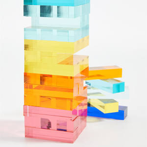 Tour de jeu empilable en acrylique personnalisée, blocs de construction en acrylique décoratifs, jeu de tour de jeu en acrylique, <span class=keywords><strong>jeux</strong></span> de tour de jeu en acrylique - Product Image 2