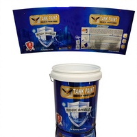Étiquettes en plastique PP durables moulées en place pour seaux de peinture, compatibles avec le moulage par injection robotisé personnalisé pour conteneurs de 18L et 20L