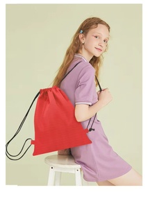 Promotional Cheap 210D Polyester <b>Waterproof</b> <b>Drawstring</b> <b>Bag</b> Foldable Customizable Logo Large Capacity Easy to Carry - Product Image 2