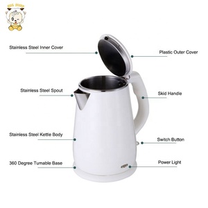 Bouilloire à thé électrique en <span class=keywords><strong>acier</strong></span> inoxydable, 1500W, embout <span class=keywords><strong>sans</strong></span> couture, 1,8 l, nouveau modèle, livraison gratuite - Product Image 3