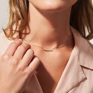 Delicado Collar con Colgante para Mujer, Chapado en Oro PVD de 14k y 18k, Acero Inoxidable 316L, Joyería Fina para el Día de la Madre, Collar para Mamá - Product Image 4