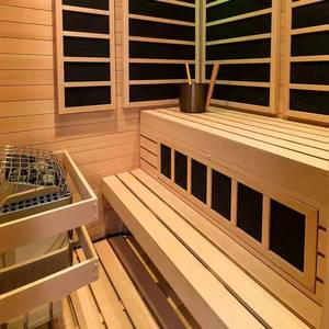 Sauna extérieur en bois massif de pruche, à vapeur sèche, 1,5 kW, pour vente directe usine ODM/OEM - Product Image 3