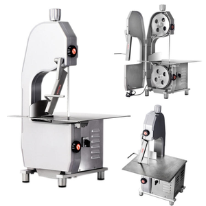 Nueva sierra de cinta semiautomática de acero inoxidable para carne congelada y huesos, cortadora de pollo Raptor con grosor ajustable - Product Image 5