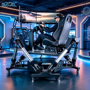 Simulateur dynamique rotatif à 360 degrés, 4 degrés de liberté, 3 écrans, jeu de course automobile VR, aluminium métallique - Product Image 3
