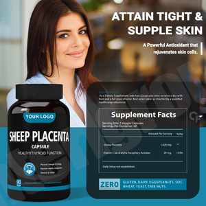 Ausreson Cosmetic Oem Schaf Plazenta Vitamine Kapsel Halal Haut aufhellung Ergänzungen Schaf Plazenta Kapsel - Product Image 3