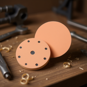 Ttake Velcro Sanding Discs 8+1 Holes 600 Grit Corundum Fiber Abrasive For Wood Metal <b>Polishing</b> - Product Image 3