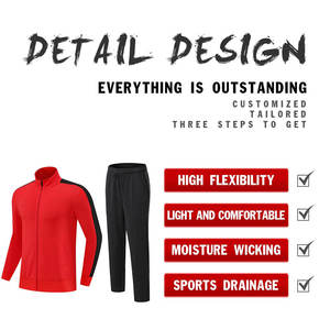 Maßgeschneiderte Herren-Fußballuniformen Schnelltrocknende Jogginganzüge Fußballteam-Trainingskleidung - Product Image 2