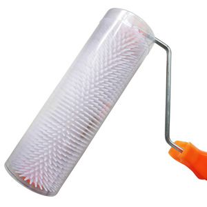 Antong Plastic Needle Punched Roller <b>Brush</b> Round Strip Industrial Paint Roller For Building Materials - Product Image 3