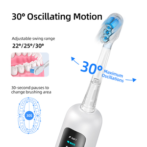 Spazzolino da denti sonico ricaricabile impermeabile servizio OEM per uso ortodontico denti sensibili e cura orale quotidiana per tutti gli adulti - Product Image 4
