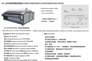 Macchina automatica per la formazione di restringimento del tessuto larghezza di lavoro 2200mm per grandi dimensioni tessuto da Cowboy sanare l'industria tessile dell'abbigliamento - Product Image 3