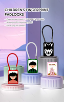 Goedkope vingerafdruk hangslot slim hangslot alarm bagage mini vingerafdruklezer koffer USB poort slimme hangsloten voor tas